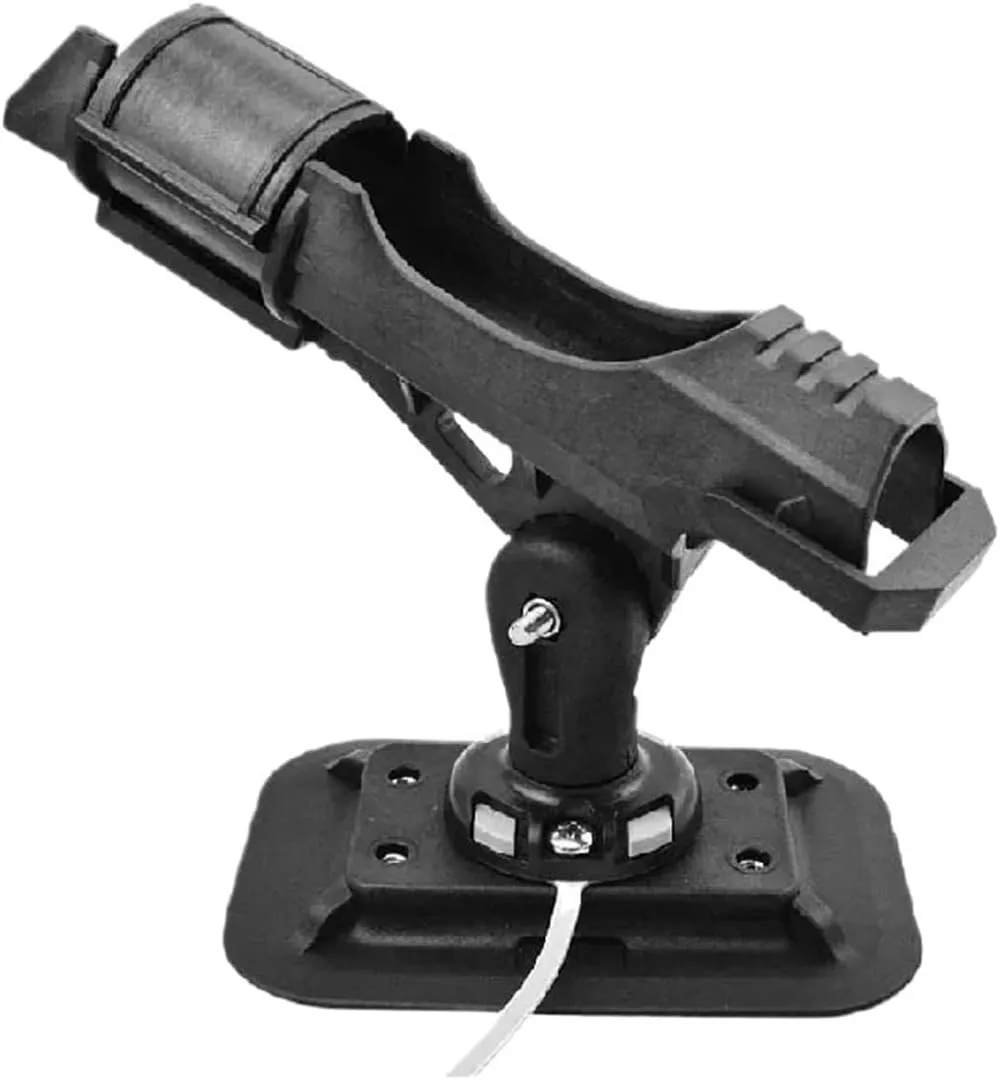 2 pcs Inflatable Boat Accessory Dinghy raft Fishing Tool Rod Holder Device Pole PVC sup Board Kayak Fixer fix Pole Mount Angle Bracket(Rod Holder)