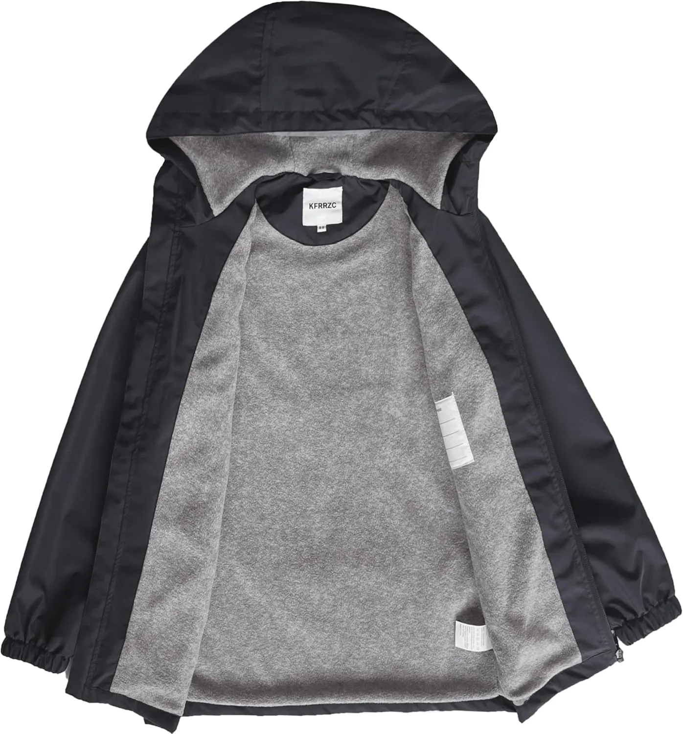Boys Rain Jackets Waterproof Hooded fleece Raincoats Lightweight Windbreakers for Kids