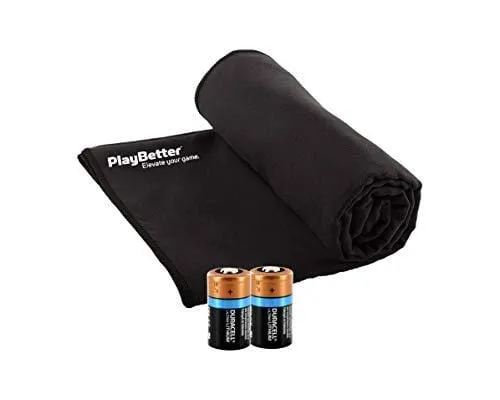 Bushnell Hybrid Golf Laser/GPS Rangefinder Bundle | Pinseeker w/Jolt, 1000 Yards, 5X Mag, Case | 201835 (  PlayBetter Portable Charger, Microfiber Cleaning Towel & Extra CR2 Battery)