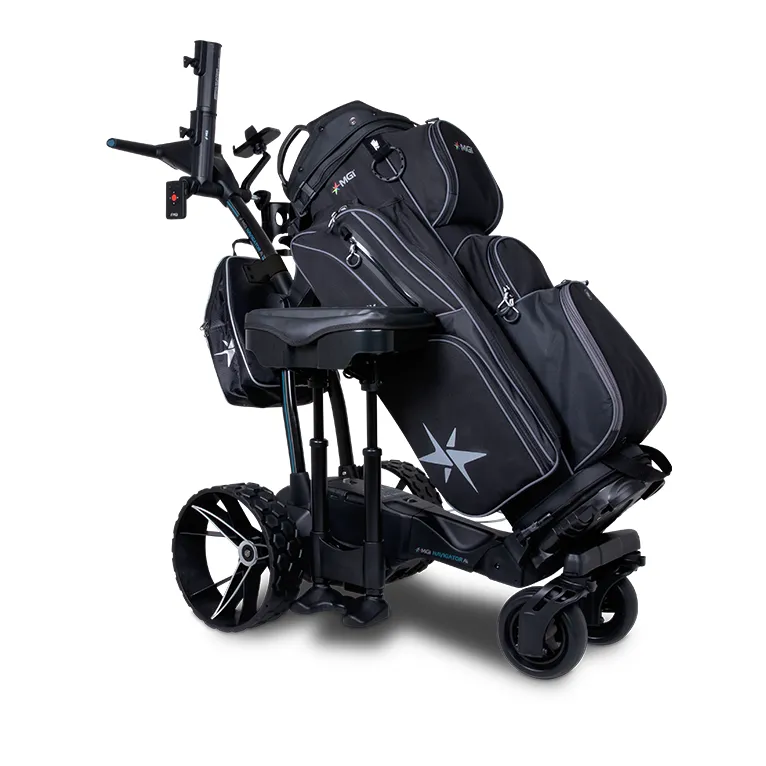 CHARIOT ÉLECTRIQUE MGI NAVIGATOR AI GPS  ET MANETTE DE CONTROL