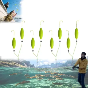 Double-Hook Reverse Bottom Rig,2025 Double Reverse Fishing Hook Set - Anti-Tangle Saltwater,Freshwater Fishing System with Free-Floating Design for Beginners and Professionals