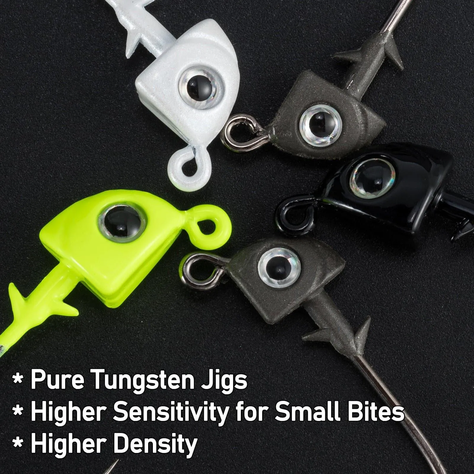 Dr.Fish 10pcs ungsten Swimbait Jig Heads  1/8-3/8oz