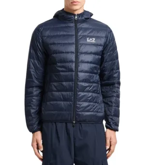 Ea7 Blauw Core Identity Down Jacket