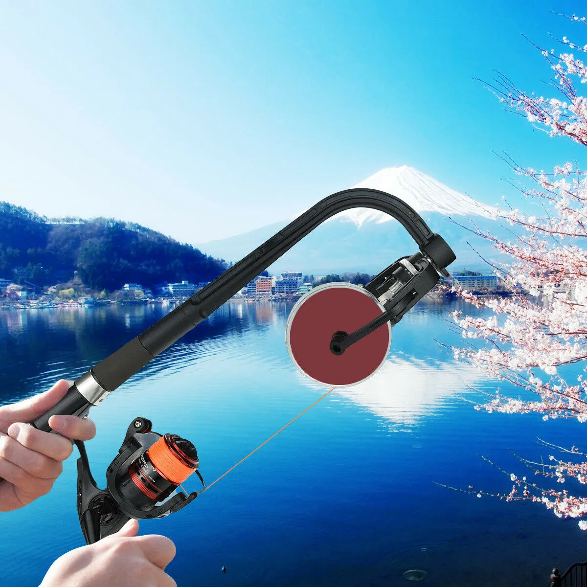 Fishing Reel Line Spooler Winder Machine Station System Spinning Casting Lines