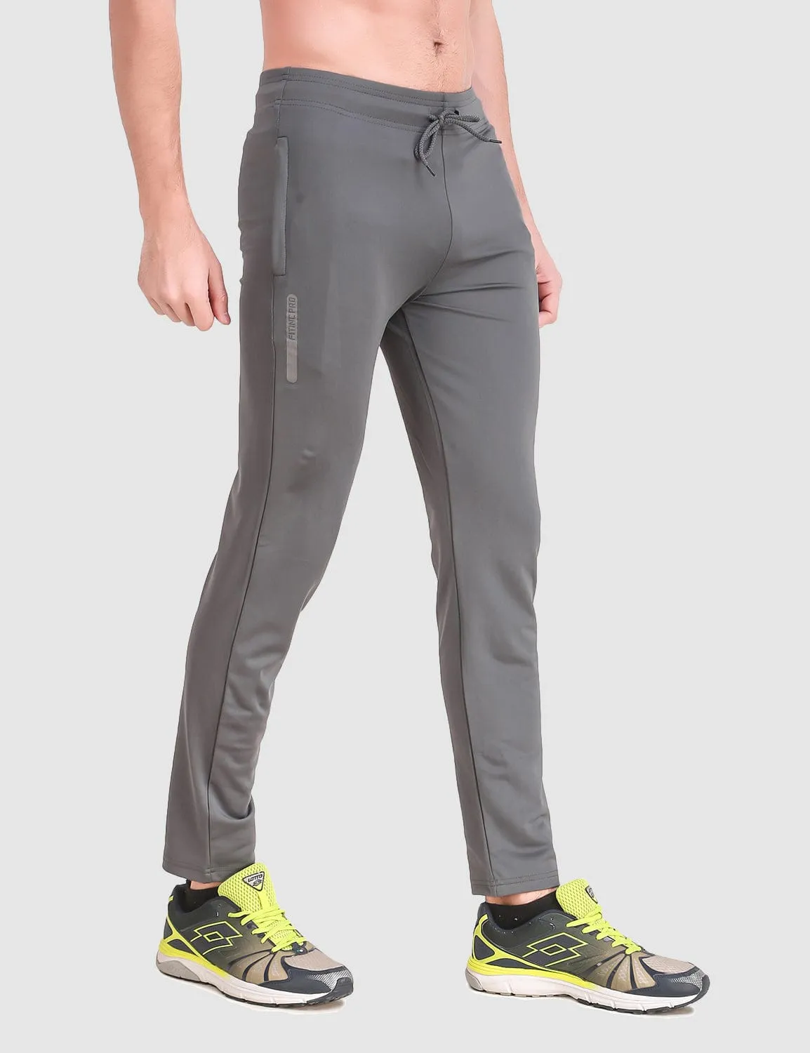 Fitinc Slim Fit Grey Trackpant for Workout