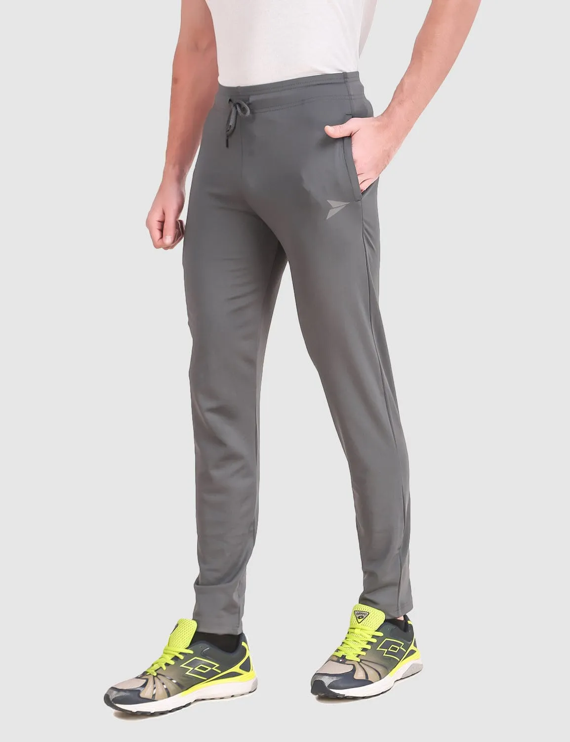 Fitinc Slim Fit Grey Trackpant for Workout