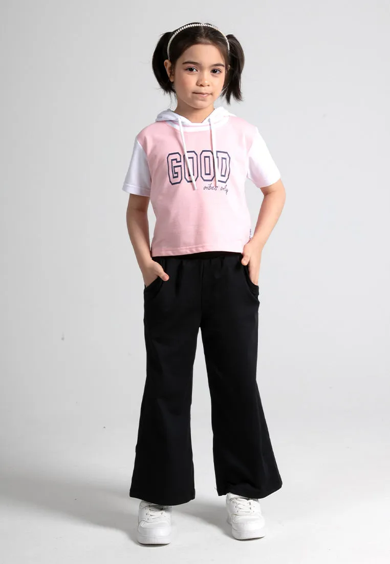 Forest Kids Girl Stretchable Soft Microbire Casual Palazzo Wide Leg Pants l Seluar Panjang Budak Perempuan - FK810019
