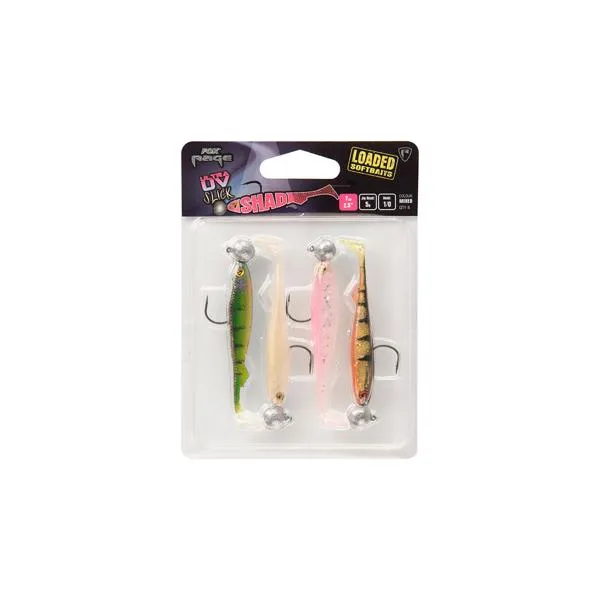 Fox Rage Ultra UV Slick Shad Loaded Softbaits Mixed