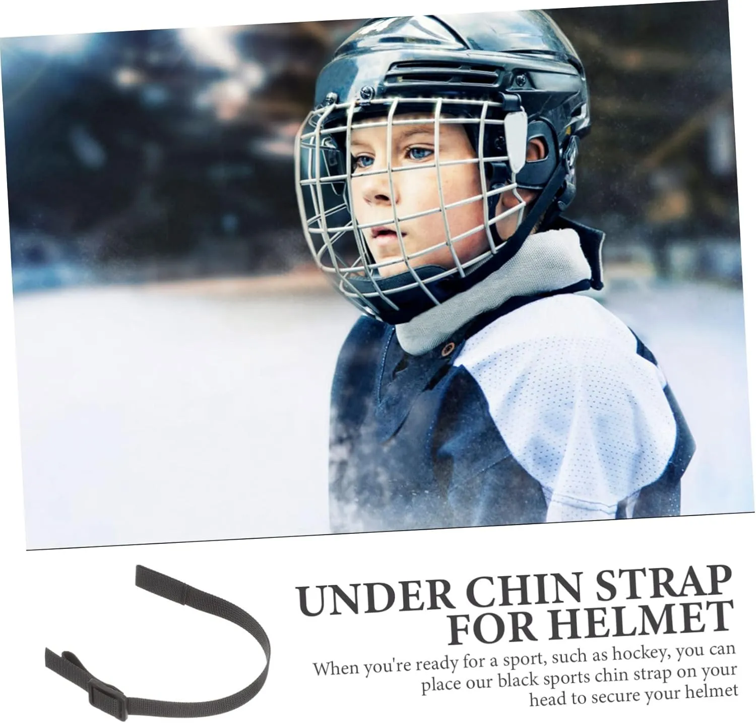 HANABASS 2 Sets Hockey Helmet Restraint Hockey Helmet Parts Exercise Accessories Helmet Chin Strap Hockey Chin