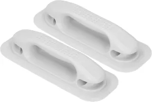 Inflatable Boat Handrails, 2Pcs Dinghy Handrail with Hole Handle for 2 Attack Handles Kayak Hardware Remove Canoe River Raft Fishing Drifting Canoeing