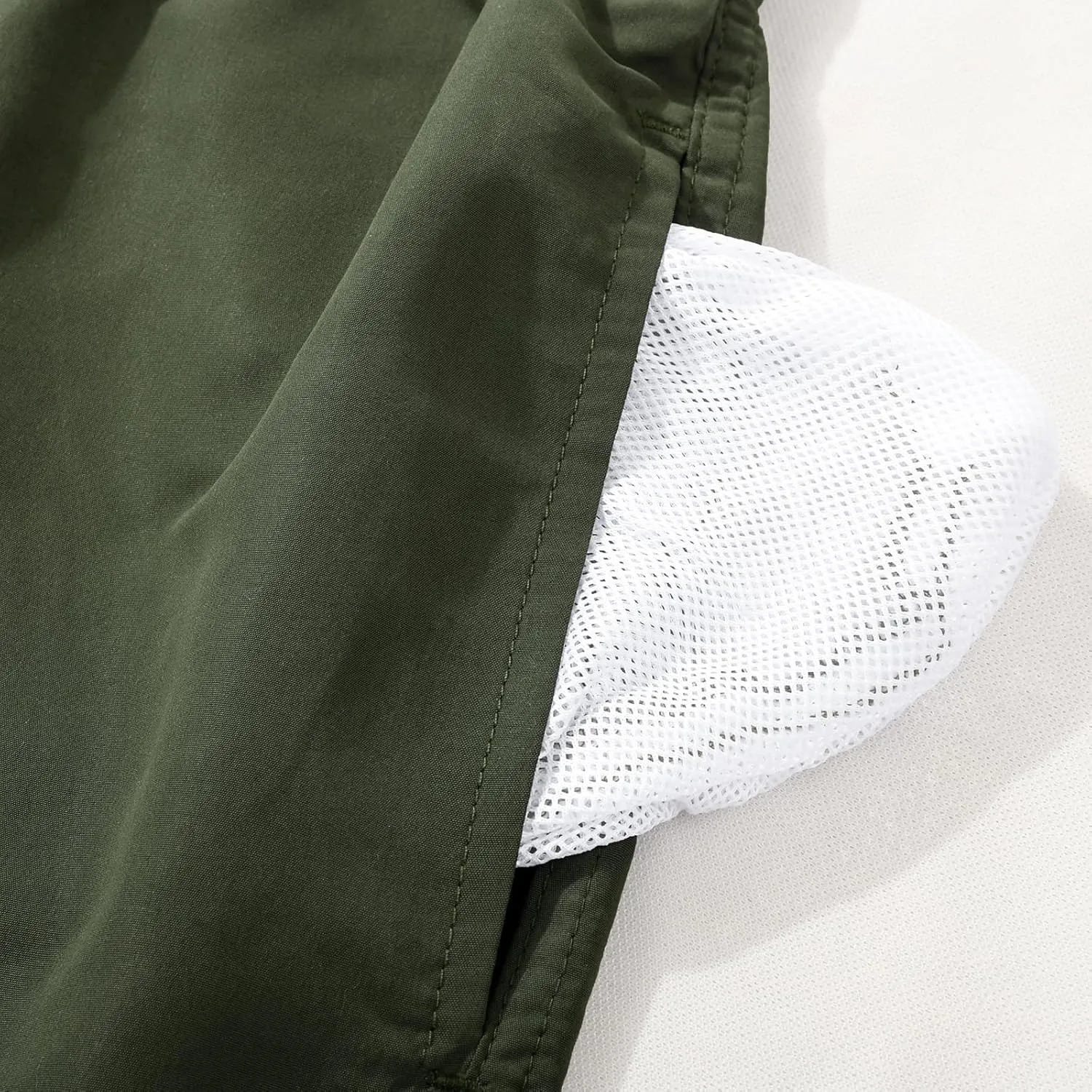 JOYSON Mens Swim Trunks Quick Dry Swim Shorts with Mesh Lining Solid Color Swimwear Bathing Suits