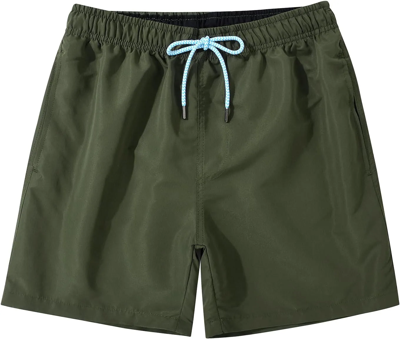 JOYSON Mens Swim Trunks Quick Dry Swim Shorts with Mesh Lining Solid Color Swimwear Bathing Suits