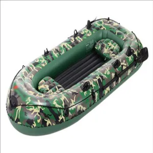 Large Inflatable Rafts 4 Person Inflatable Boat Thickened Hovercraft Wear-Resisting Kayak Assault Rubber Boats Dinghies for Fishing and Other Entertainment