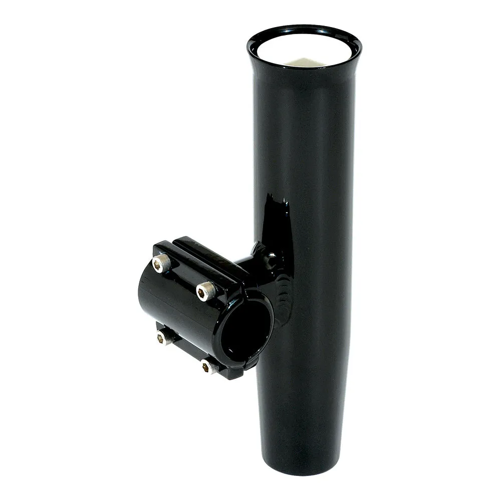 Lee's Clamp-On Rod Holder Horizontal Mount - Aluminum - Pipe Size #5 - 2.375" - 2-3/8" OD - Black