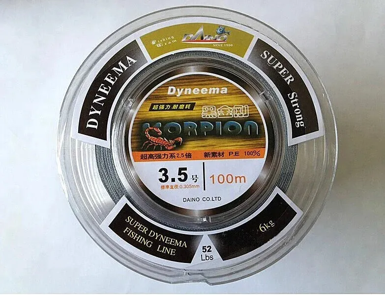 Lureswholesale® 100m black diamond 4 series gray fishing line