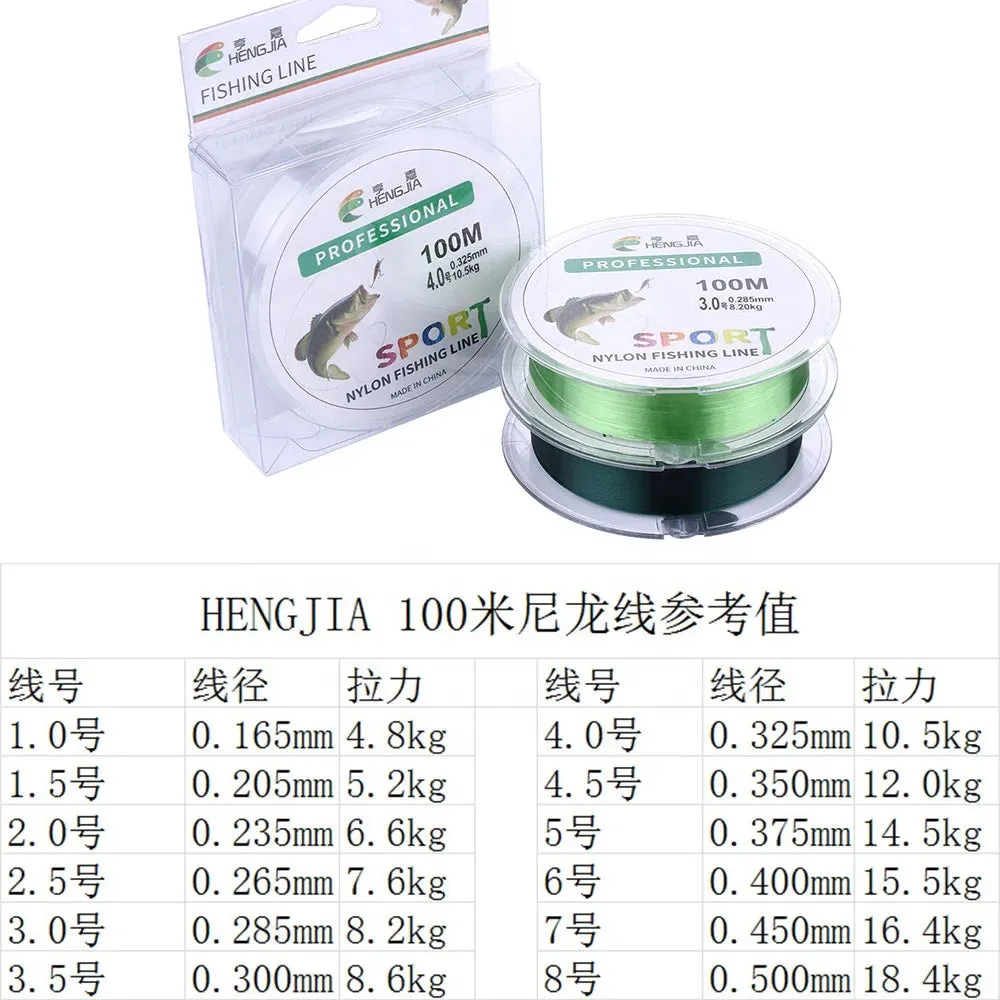 Lureswholesale® 100m Super Strong Japan Monofilament Nylon Fishing Line