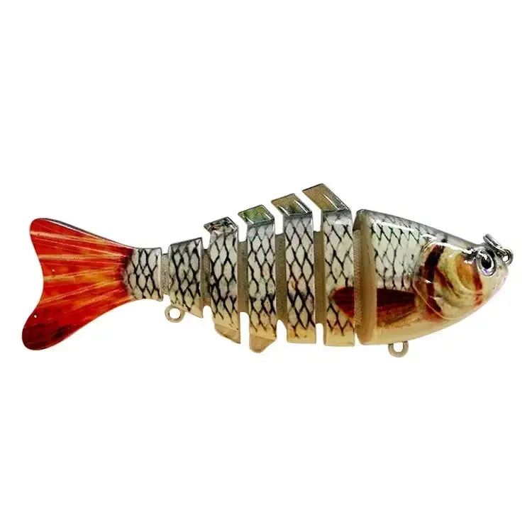 Lureswholesale® 4 inch 7 segment swimbait hard bait