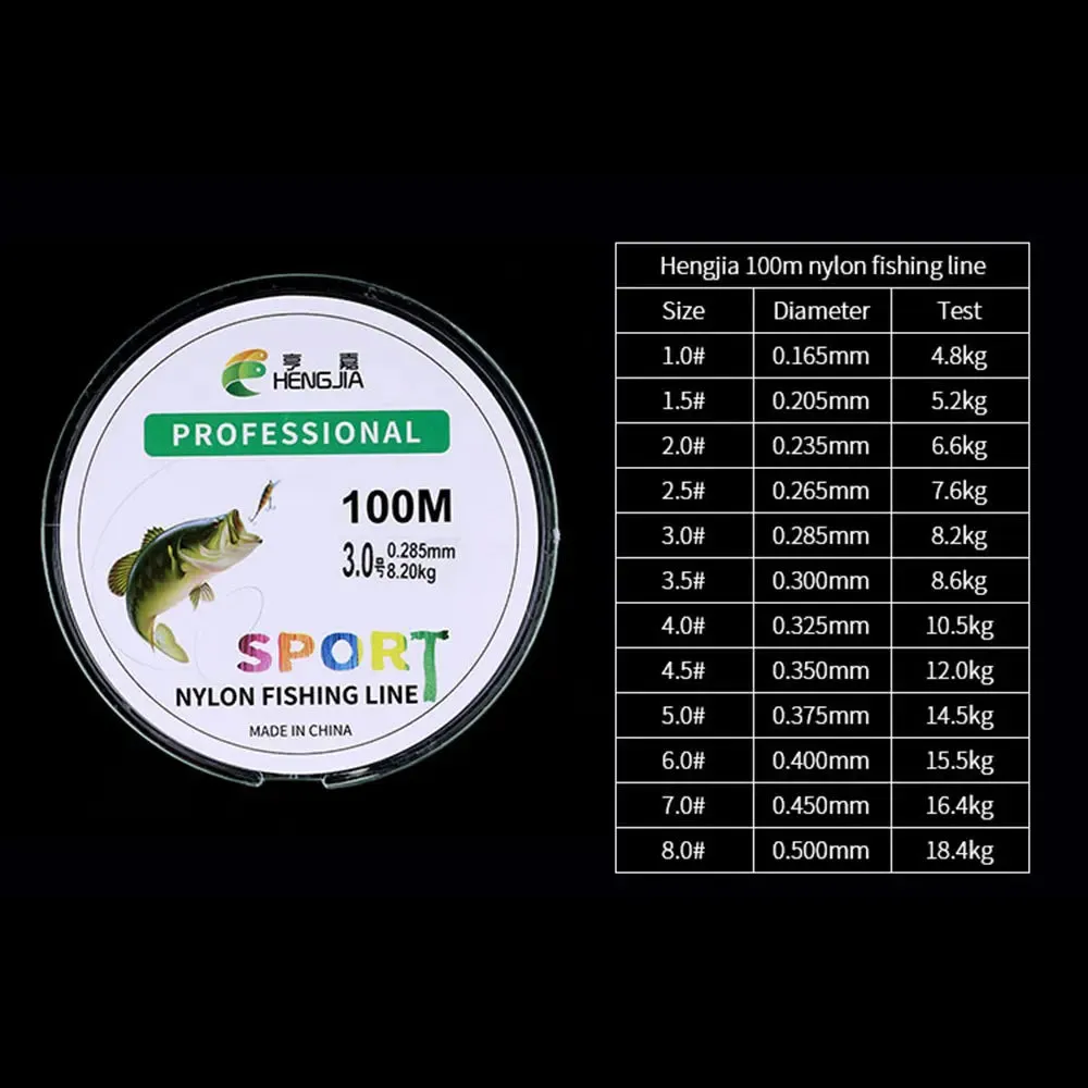 Lureswholesale® high strength 100m nylon fishing line