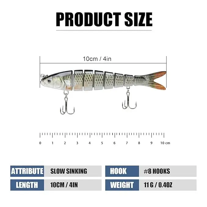 Lureswholesale® Plastic Fish Lure Set 3pcs