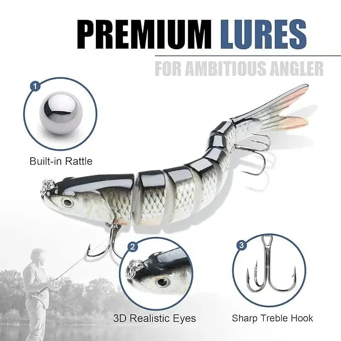 Lureswholesale® Plastic Fish Lure Set 3pcs