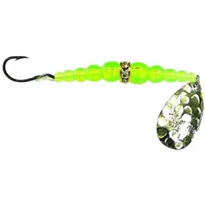Mack's Lure Wedding Ring Classic Spinner Lures, Size 8, Hammer Nickel/Flo Chart