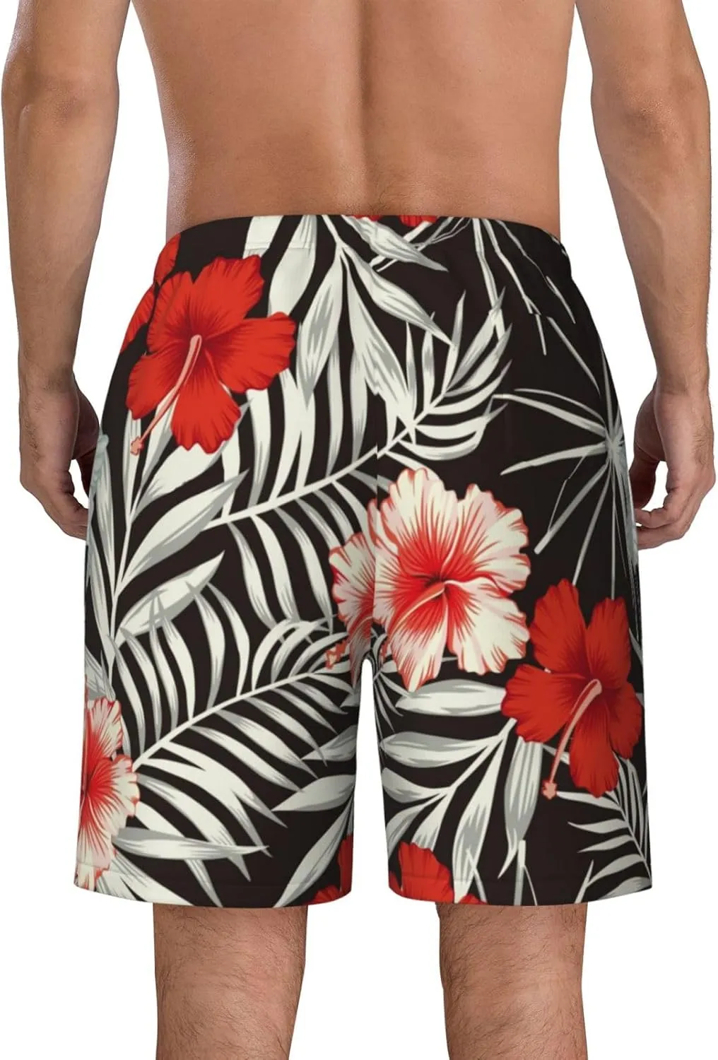 Mens Swim Trunks with Mesh Lining,Quick Dry Big Tall Board Shorts Swimsuit Beach Pants Swimwear Bathing Suits