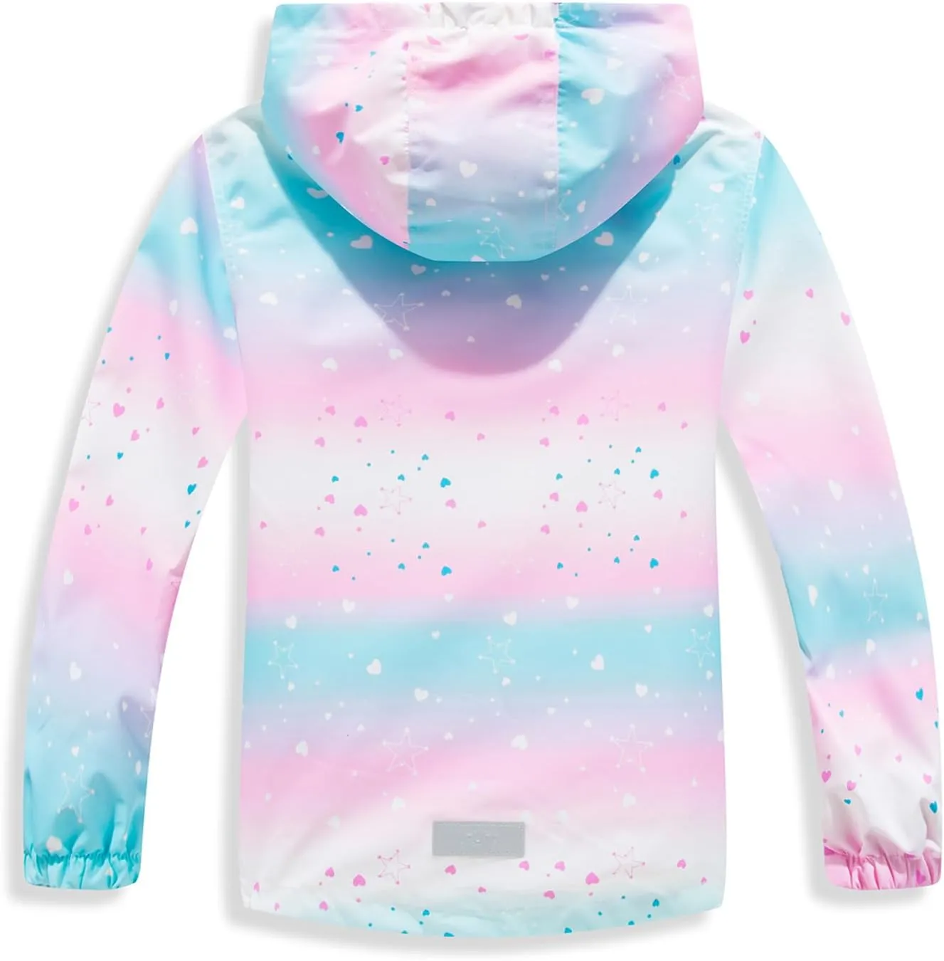 MGEOY Boys Girls Rain Jacket Lightweight Waterproof Hooded Fleece Lined Raincoat Windbreakers for Kids