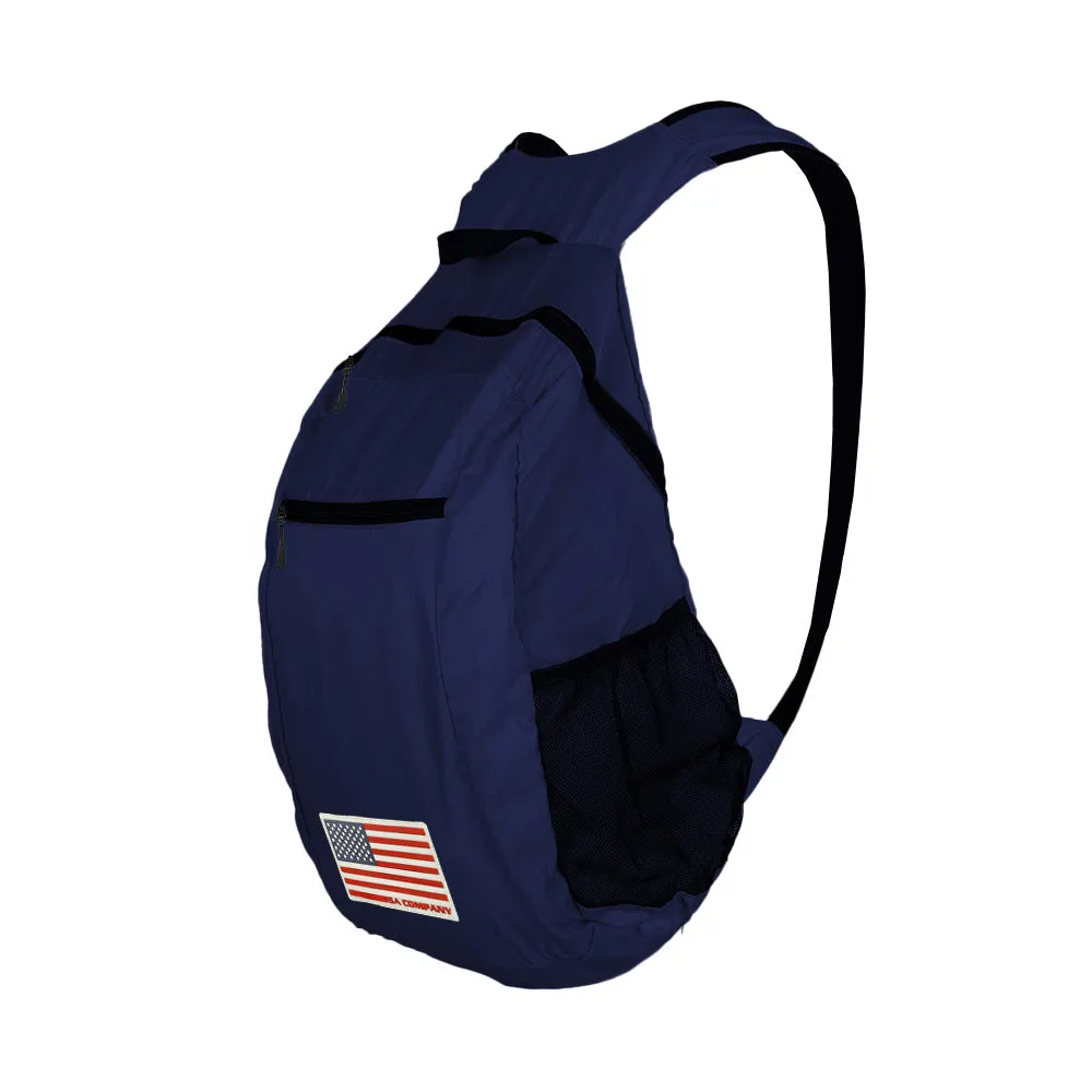 Packable Backpack | American Flag | Navy PreOrder