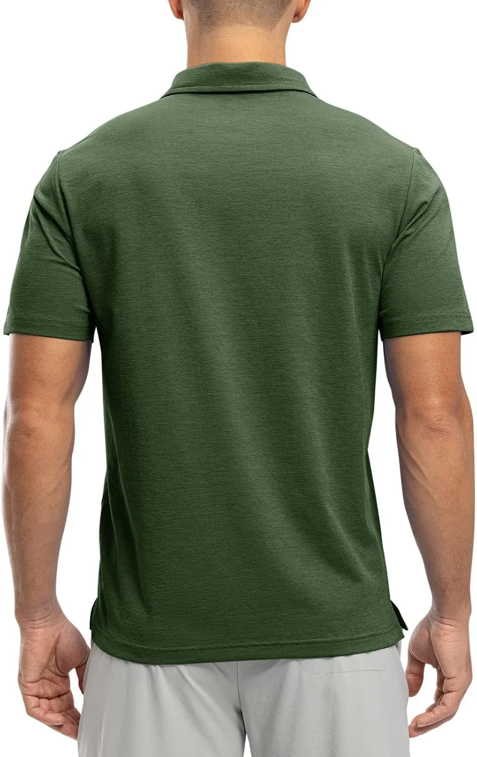 Rdruko Men's Polo Shirts Short Sleeve Dry Fit Golf Shirt with Pocket Collared Tee Shirts Athletic Casual