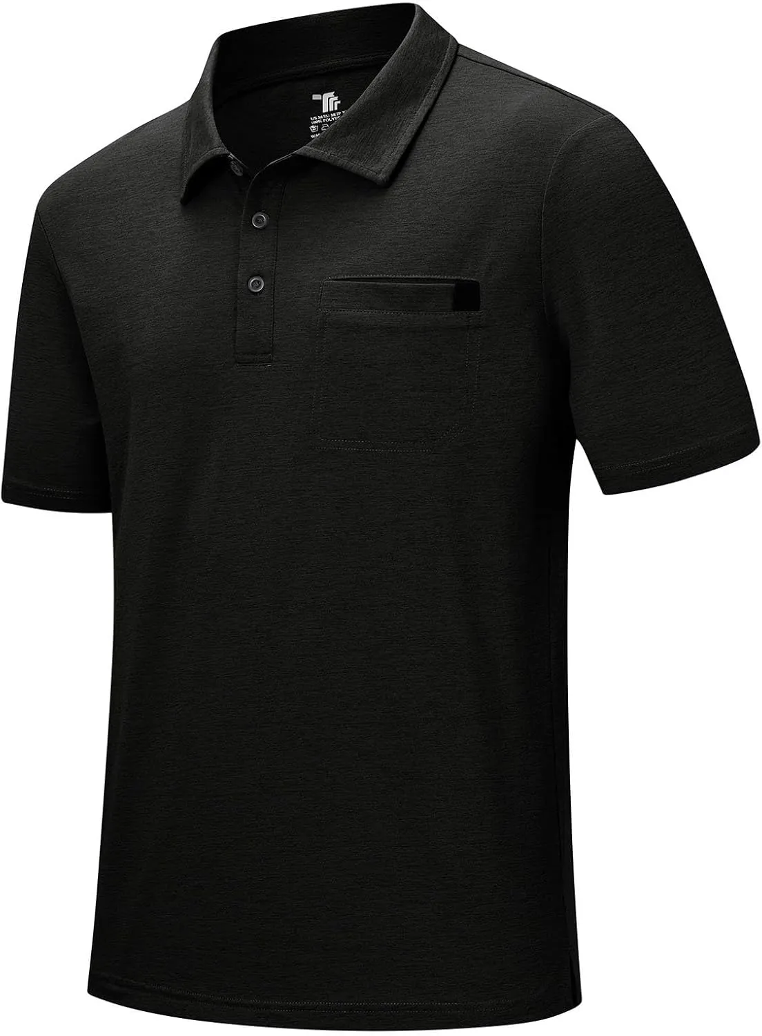 Rdruko Men's Polo Shirts Short Sleeve Dry Fit Golf Shirt with Pocket Collared Tee Shirts Athletic Casual