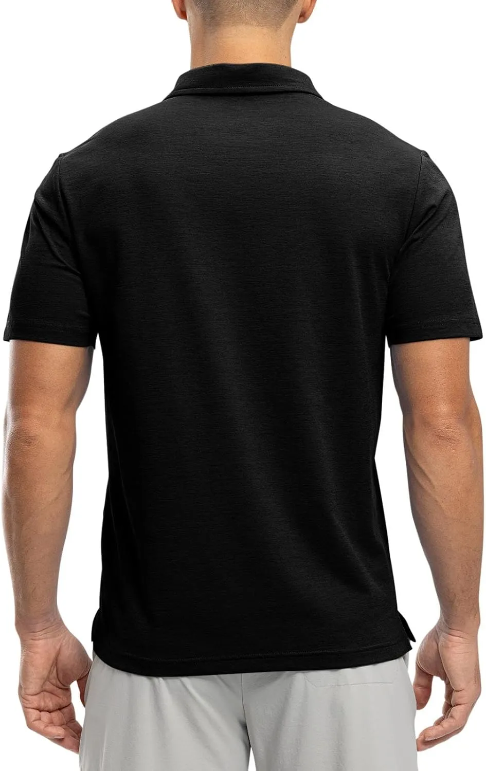 Rdruko Men's Polo Shirts Short Sleeve Dry Fit Golf Shirt with Pocket Collared Tee Shirts Athletic Casual