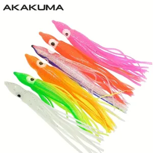 Rubber Squid Octopus Soft Bait Fishing Lures Variety Colors