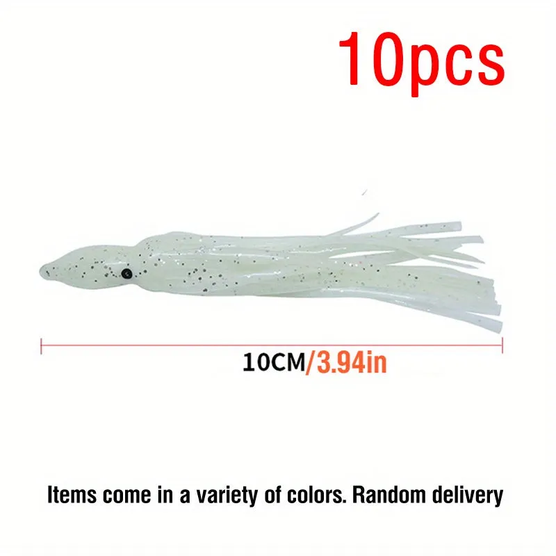 Rubber Squid Octopus Soft Bait Fishing Lures Variety Colors