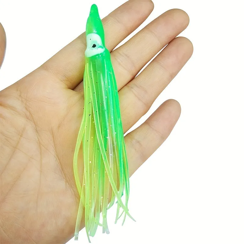 Rubber Squid Octopus Soft Bait Fishing Lures Variety Colors