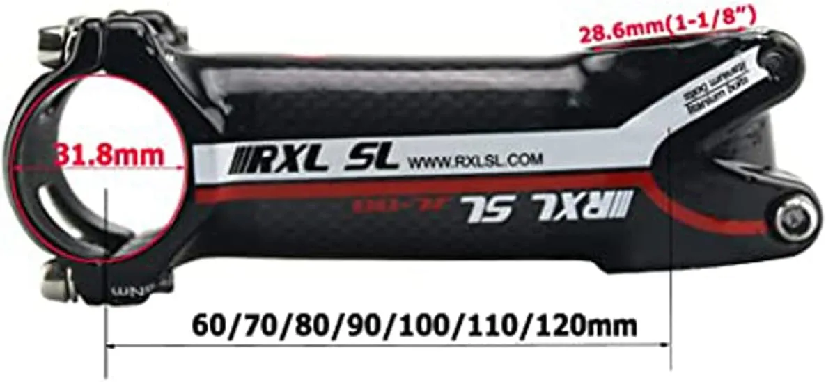 RXL SL MTB Stem 31.8 Carbon Fiber Handlebar Stem 6 Degree -60/70/80/90/100/110/120mm