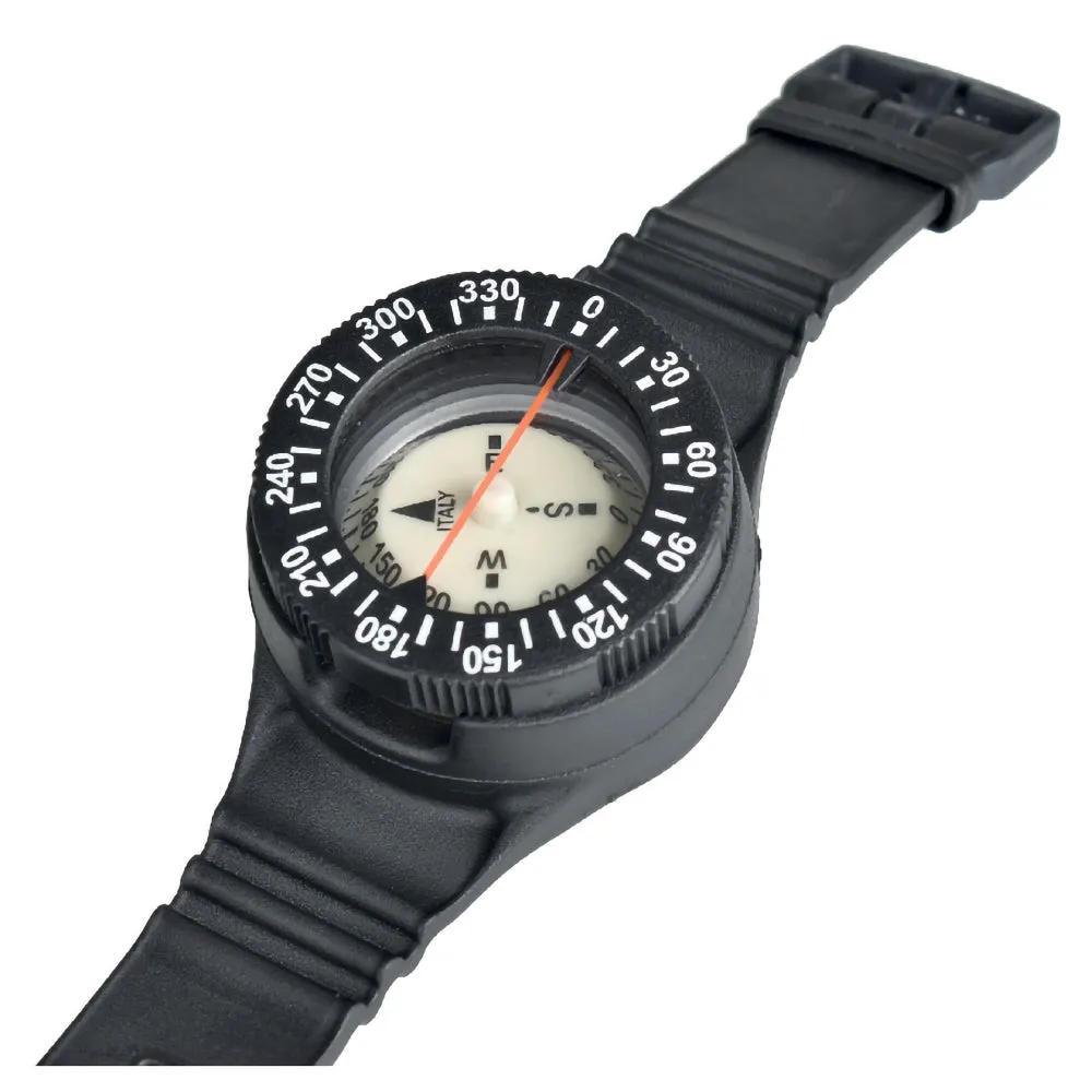 SEAC Wrist Compass, High Resistance Strap and Buckle, Luminescent