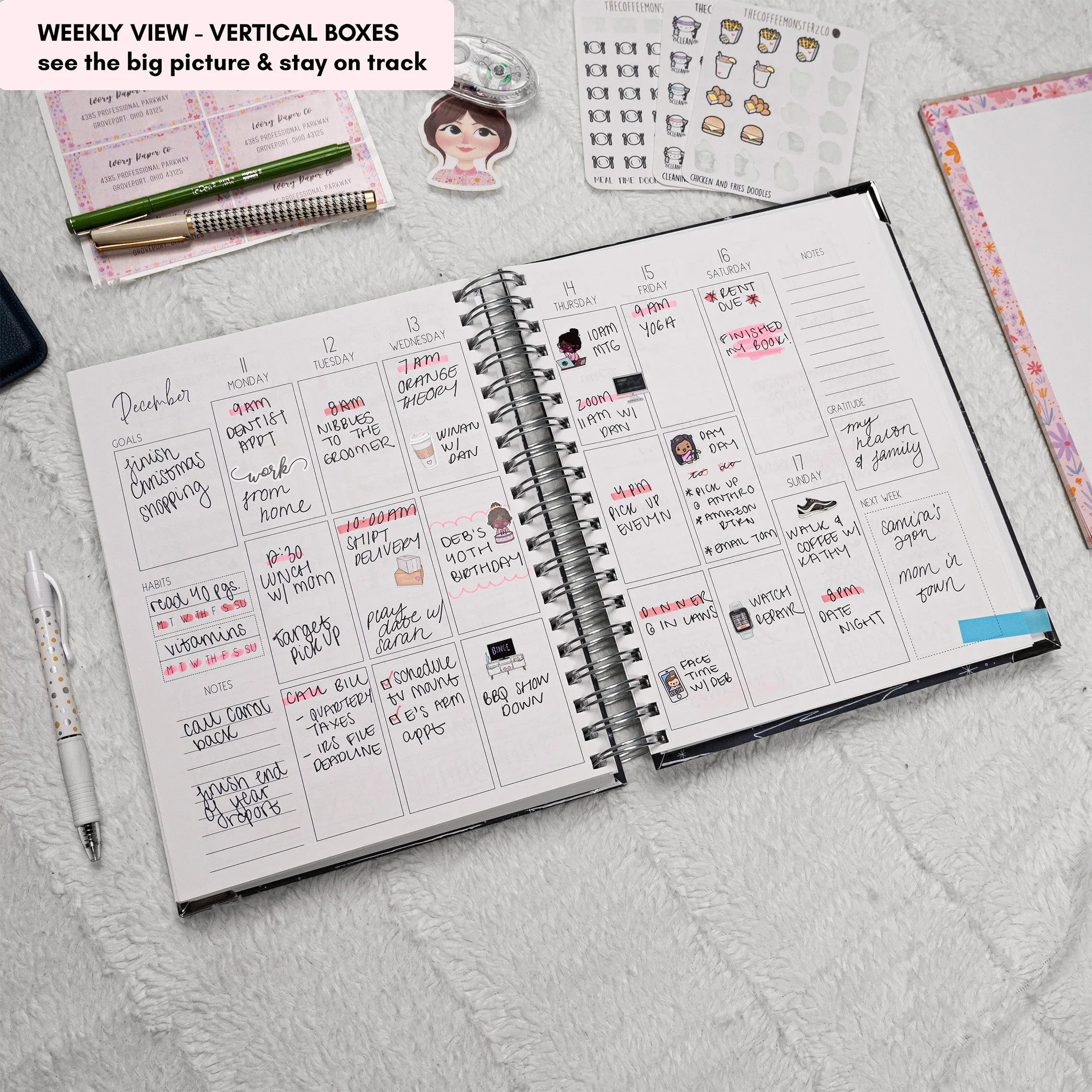 Sky | All-In-One Planner (Daily, Weekly & Monthly)