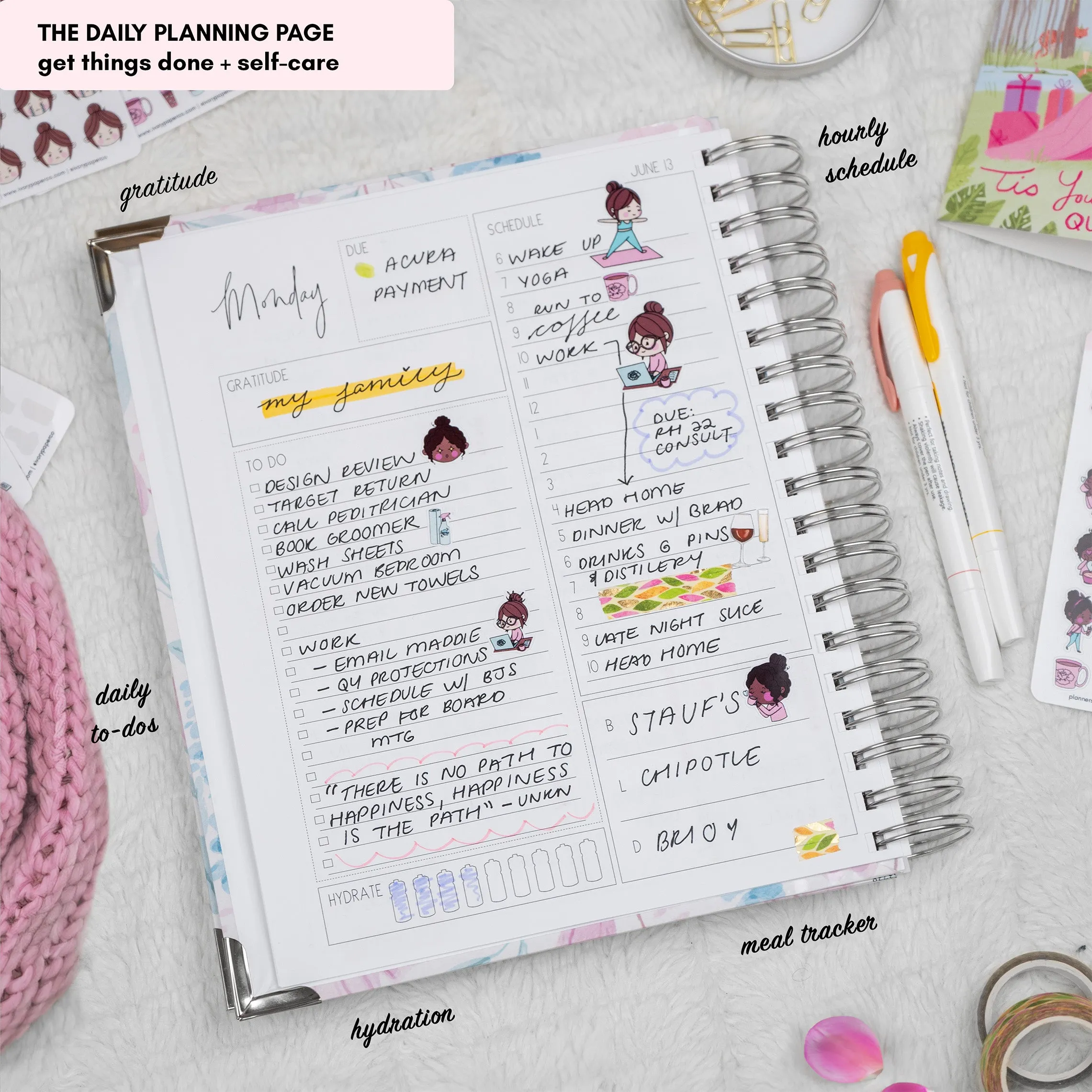 Sky | All-In-One Planner (Daily, Weekly & Monthly)