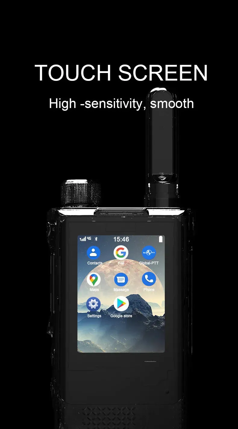 Smartphone android global-ptt MXpro walkie talkie radio mobile Cell phone zello long range Portable poc touch screen wifi GPS