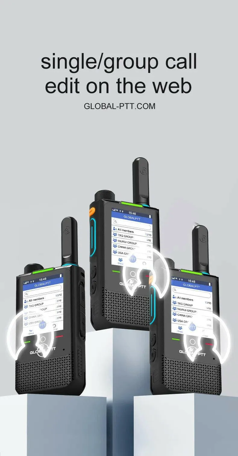 Smartphone android global-ptt MXpro walkie talkie radio mobile Cell phone zello long range Portable poc touch screen wifi GPS