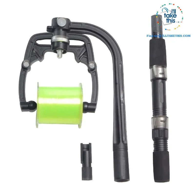The one tool ALL Fishermen need, this innovative and portable fishing line spooler