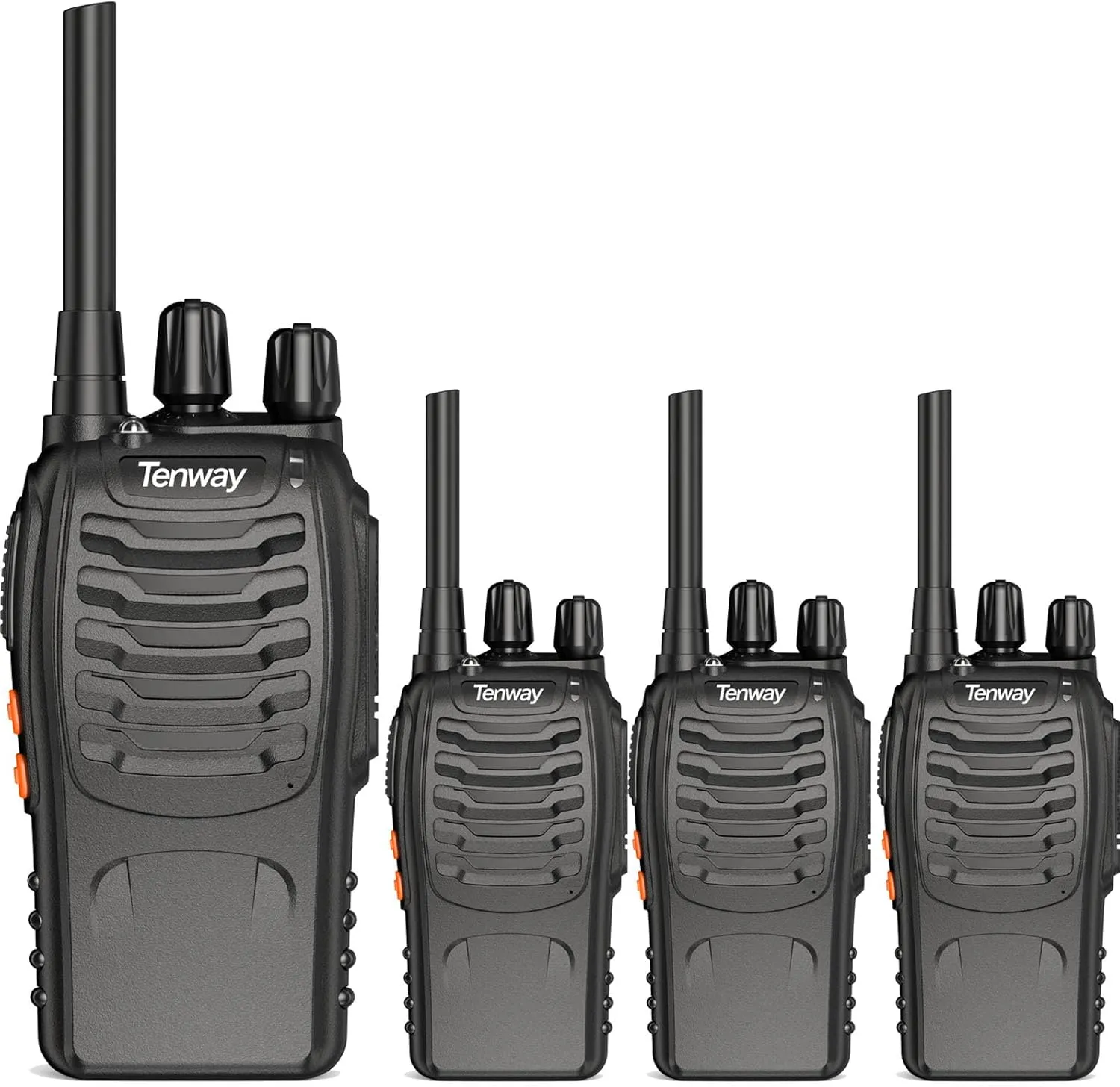 TW-888S Walkie Talkies for Adults Two Way Radios Long Range with Headphones,16 Channel Handheld 2 Way Radio Rechargeable with Flashlight Li-ion Battery and Charger (8Sx4E)