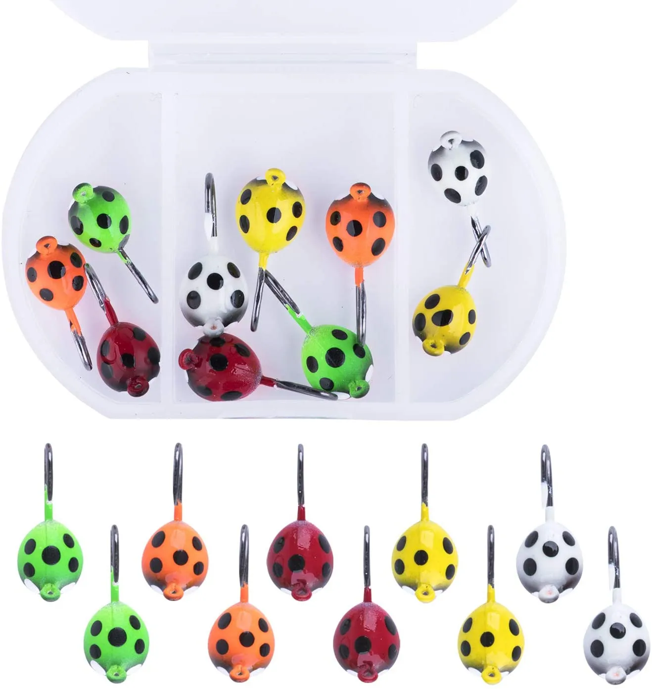 Ultimate Glow-in-the-Dark Ice Fishing Jig Set - Perfect for Panfish Adventure!